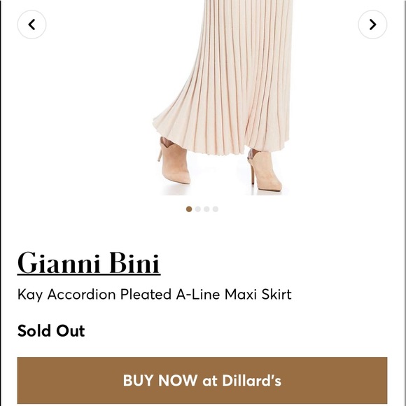 🖤Gianni Bini🖤Kay Accordion Pleated A-LineSkirt🖤 - Picture 6 of 7